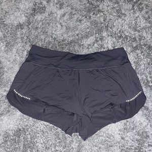 Gray lululemon running shorts 2.5” inseam